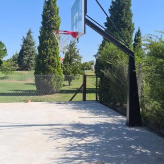 jirafa de basquet fija plegada Pro regulable en altura
